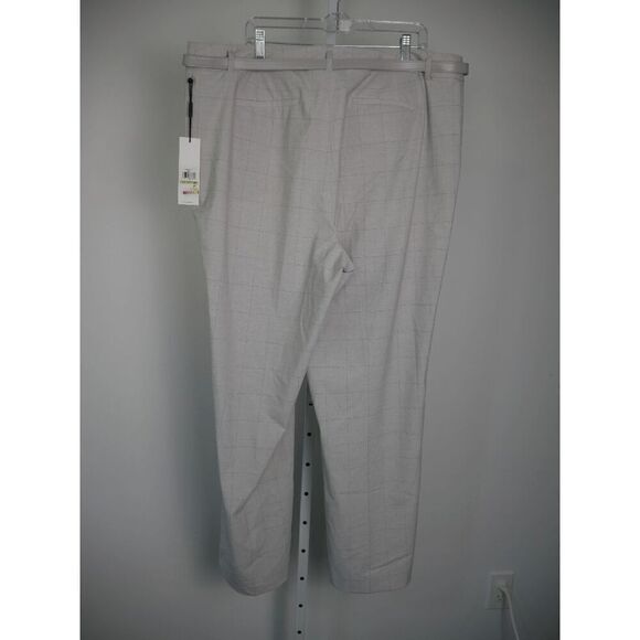Calvin Klein Women's Plus Size Windowpane Wide-Leg Pants 20W - Picture 4 of 10